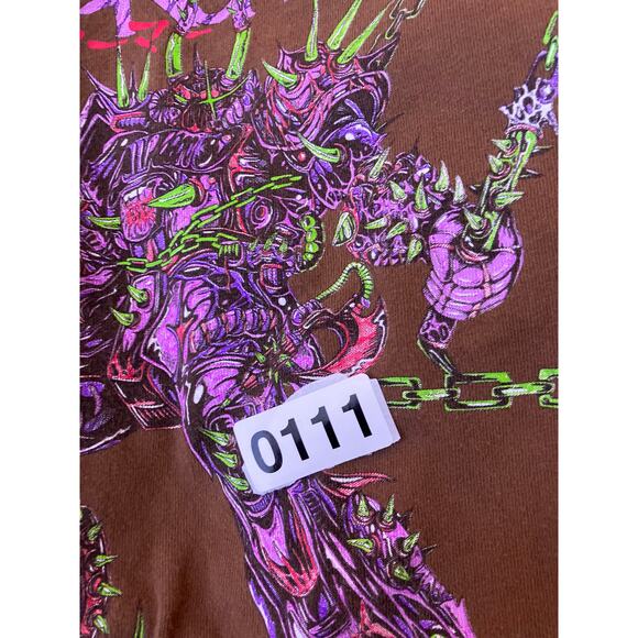 Authentic Supreme Spikes Gundam Shirt Men’s Small FW21 Brown Purple Green - Picture 3 of 5